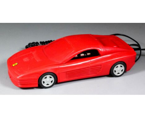 "BARGAIN HUNT" LOT.&nbsp; A Betacom red plastic "Ferrari Testarossa" landline telephone, Model CP/6 