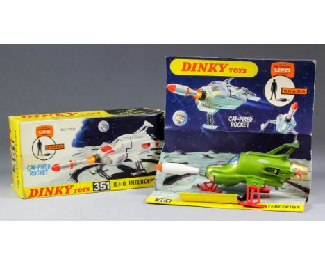 A Dinky Toys diecast model, UFO Interceptor No. 351, with original box