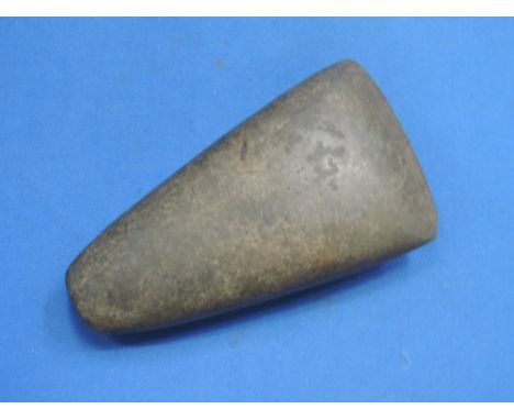 A Basalt polished axe, possibly found in Northumberland