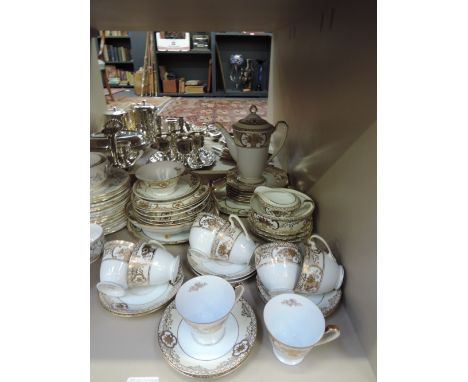 A Noritake gilt heightened  part tea service