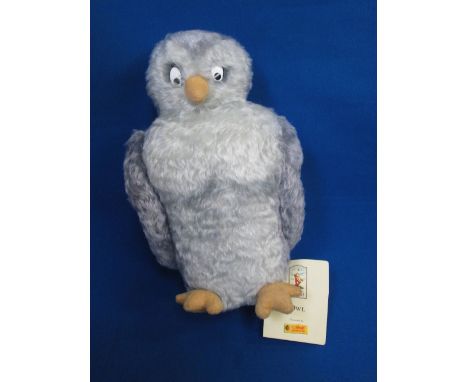 A modern Steiff Limited Edition Owl, Classic Pooh Owl bear having white tag and box