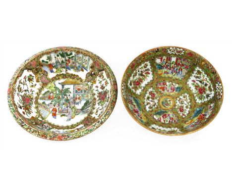 Lots 39 to 45 From the Collection of Alderley House, Gloucestershire A Chinese Canton enamelled basin, c.1900, of circular fo