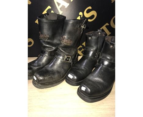 2 PAIRS OF HARLEY DAVIDSON BOOTS