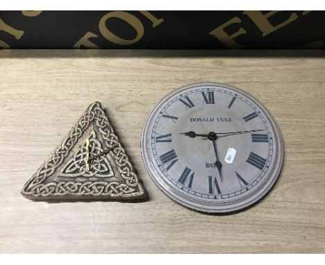 2 CERAMIC WALL CLOCKS