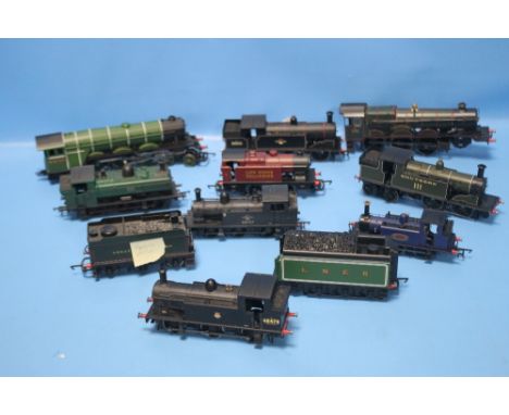 A COLLECTION OF LOCOMOTIVES TO INCLUDE HORNBY, BACHMANN ETC AND PARTS