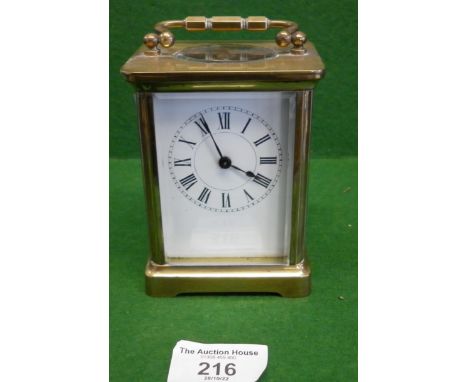 Brass carriage clock