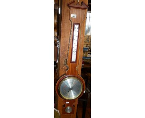 Reproduction mahogany banjo barometer