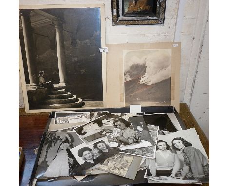 Large collection of black and white photographs, c.1950's &amp; 60's including fashion photographs and a portrait by H.R. Tho