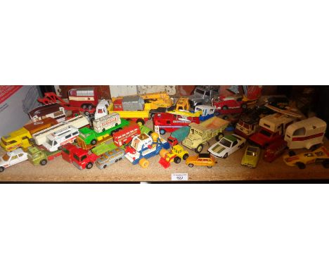 Large collection of assorted diecast vehicles, inc. Corgi, Matchbox, Dinky and others