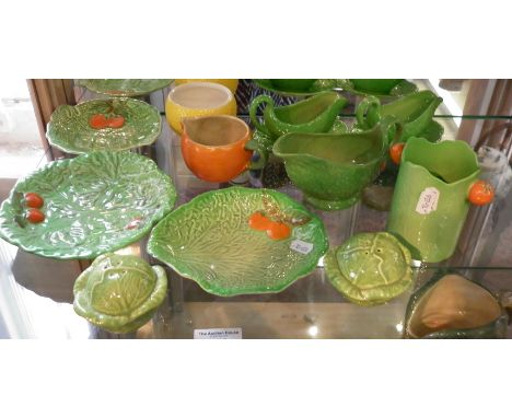 Carltonware cabbage ware dishes and sauce boats and others