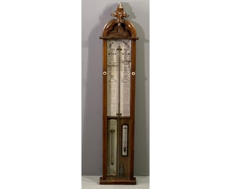 ADMIRAL FITZROY BAROMETER, 114 x 24cms