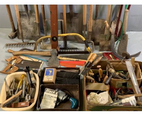 TOOLS - a large assortment of good hand tools and associated items