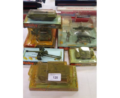 Dinky Military 619, 681, 662, 680, 691 and 625
