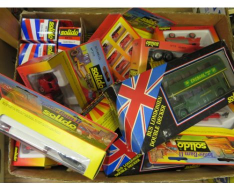 Box of 43 Solido Die Cast Vehicles