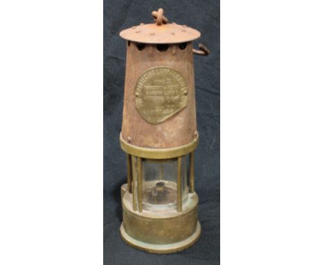 An Eccles Type SL miners safety lamp 