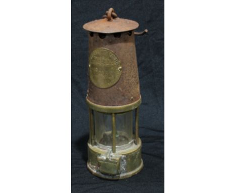 An Eccles Type SL miners safety lamp 