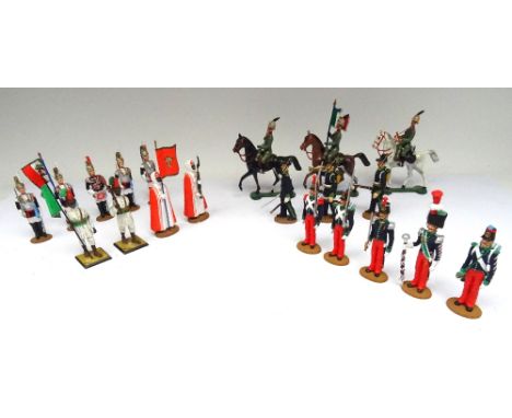 Antonini Italian Cavalry in Libya 1912, Libyan Zaptie Guard of Honour with Colours,  Colonial troops, Noble Guard, Bersaglier