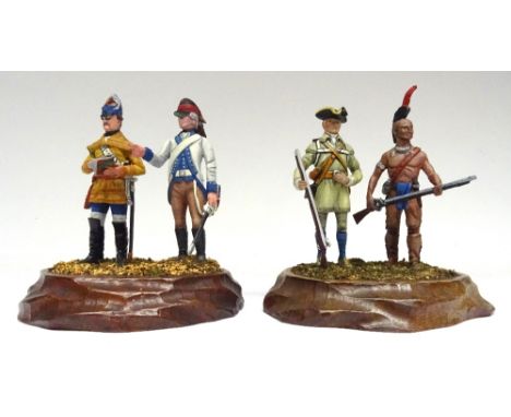 Models of the 18th Century 54mm scale, thirteen in plastic, and in metal, Frederick the Great and a First Legion Grenadier WE