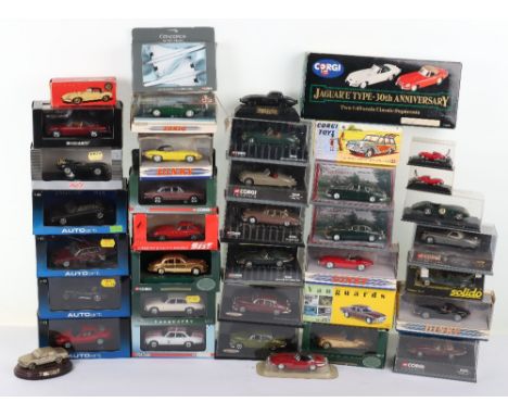 Collection of Jaguar Diecast models, including, boxed Tekno “E type” 927 red body, corgi toys models, 02901 grey body, 02902 