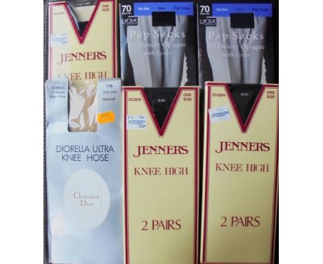 VINTAGE ONE SIZE POP SOCKS &amp; KNEE HIGH X 6 PACKETS&nbsp;