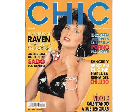 CHIC MAGAZINE APRIL 1993 SPANISH ISSUE
Slight corner folds otherwise good
Ref M