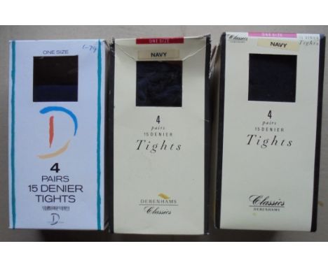 VINTAGE TIGHTS X 12 PAIRS
Some boxes may be damaged.