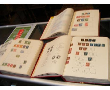 Three Stanley Gibbons Stamp Albums containing GB and Commonwealth stamps CONDITION REPORTWe have attached a number of additio