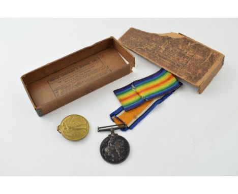 A pair of WWI medals to include The Great War For Civilisation medal 1914 - 1919, together with a Great Britain George V silv