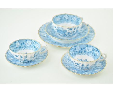 Copeland China to include a trio with two smaller cups, pattern number 4765, circa 1880s.  In good condition with no obvious 