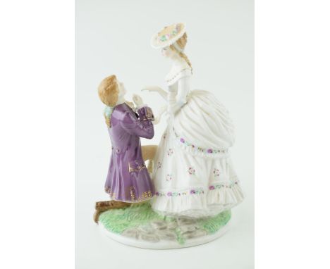 Royal Worcester limited edition figure The Proposal CW432.  In good condition with no obvious damage or restoration.
