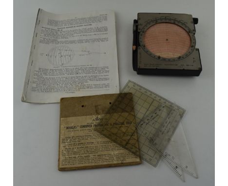 RAF navigational computer, Mk. III H* LNP/R/1/54 and instructional manual. Together with Air Ministry 'Douglas' Combined Prot