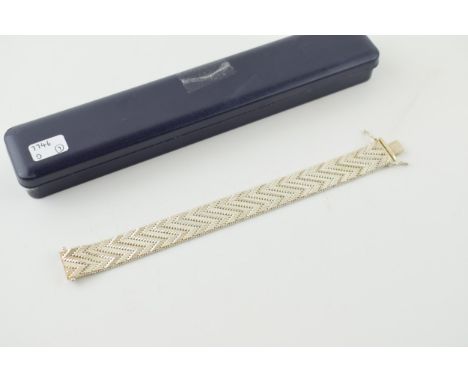 A silver bracelet marked .925. Length 19.5cm. Weight 45 grams.