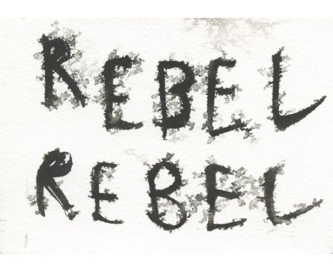 
	
		Lucie Flynn
		Rebel Rebel, 2022 
		Indian Ink on Watercolour Paper
		Signed on Verso
		10 x 15cm (3¾ x 5¾ in.)
		About
	