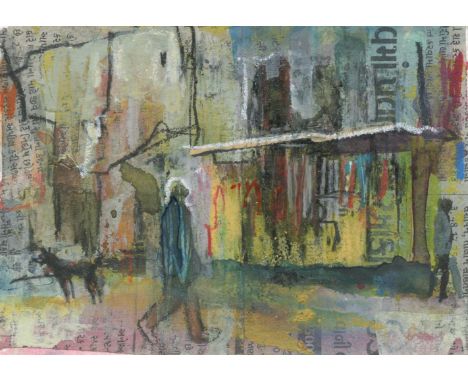 
	
		Akash Bhatt
		Man Going to Buy Cigarettes, 2022
		Mixed Media on Paper
		Signed on Verso 
		10 x 15cm (3¾ x 5¾ in.)
		Ab