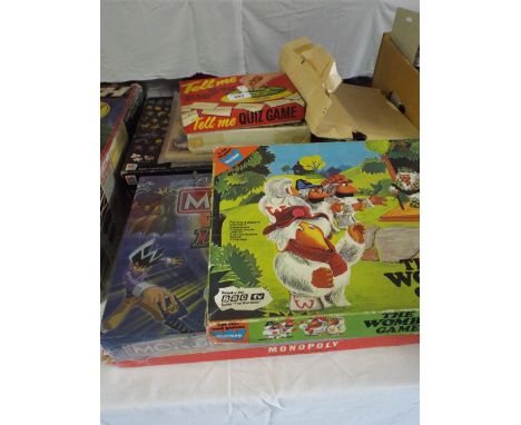 A Collection of Board Games Including The Wombles, Monopoly, Pokemon Etc. 