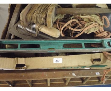 A Box of Carpenters and Plasters Tools. 
