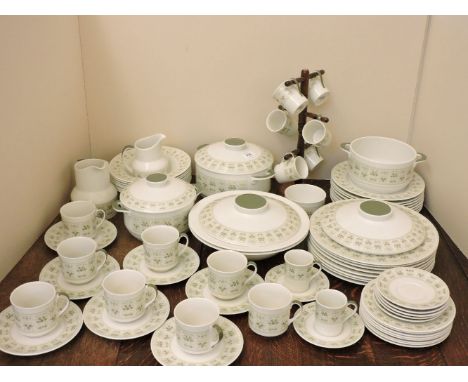A Royal Doulton ‘Samarra’ pattern dinner, tea and coffee service, further ceramics and glassware
