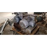 Skid of Motor/Pump Assembly, Motor: Reliance Electric, Model P32G3320M, 40HP, 460V, 3-Phase, 1775 RP