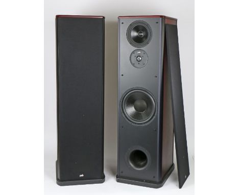 Pair of PSB Stratus Gold i floorstanding speakers 110cm high ,with owners manual, serial number 01020_803021