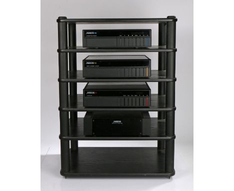 Boothroyd Stuart Meridian Hi-Fi system to include, Meridian 500 Compact Disc Transport, Meridian 501 Control unit,&nbsp;Merid