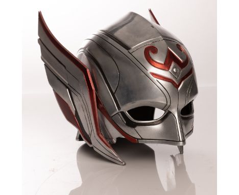 Jane Foster's (Natalie Portman) hero helmet from Taika Waititi's sci-fi action sequel Thor: Love and Thunder. Thor embarks on