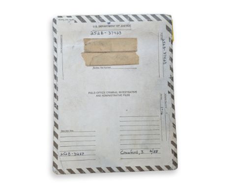 Buffalo Bill’s (Ted Levine) extensive case file from the 1991 classic Silence of the Lambs. Jodie Foster stars as Clarice Sta