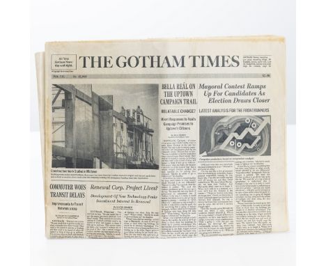 Original newspaper featured in the 2022 superhero film The Batman. Batman ventures into Gotham City's underworld when a sadis