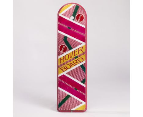 Marty McFly's (Michael J. Fox) hoverboard featured in Robert Zemeckis' sci-fi film Back to the Future: Part II. In this zany 