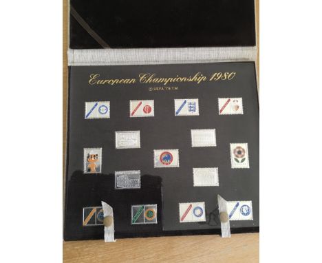 1980 European Championship Football Badges: A badge for each of the 10 participating teams plus a UEFA badge and one for each