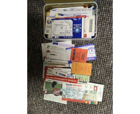 Football Ticket Collection: From the 70s onwards with FA Cup Finals League Cup Finals and Charity Shields. Wide variety of cl