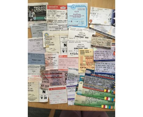 Football Ticket Collection: Wide variety of quite modern tickets and big match and some nice 70s to include 77/78 Cardiff v C