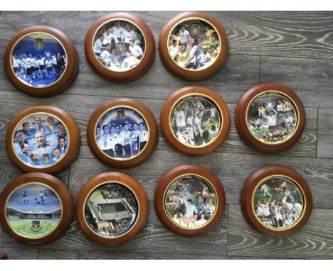 Tottenham Mounted Football Plates: Decorative plates each with a title and mostly with a certificate. Titles include 1961 Dou