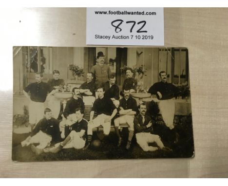 1888/89 Woolwich Arsenal Football Postcard: Team name and year written to rear. Good condition with some creasing. Rare item.