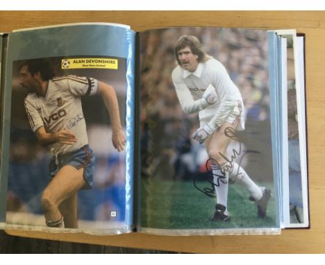 West Ham Autographed Item Collection: Includes signed photos of Gale Brooking Bonds Parkes S Pearce A Ferdinand Cottee A Tayl